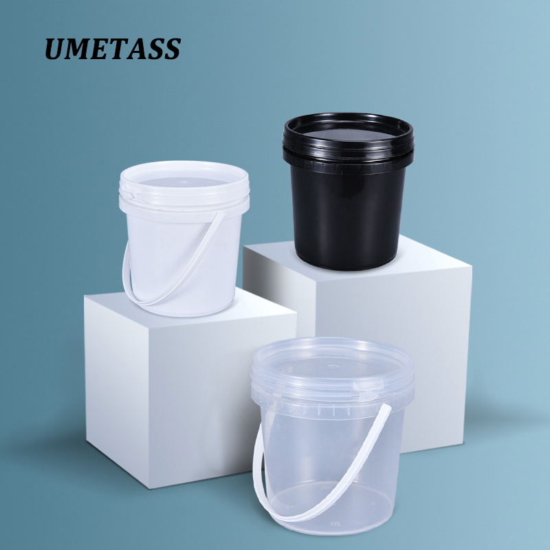 Empty 1L plastic bucket with L - Water Bottle Blank reseña y precio