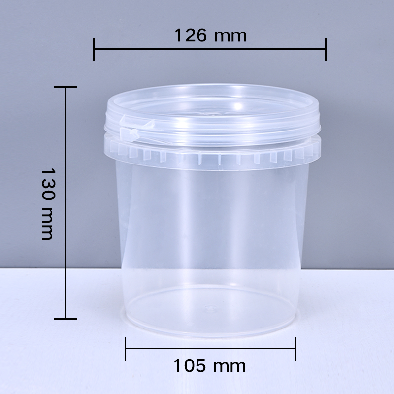 Empty 1L plastic bucket with L - Water Bottle Blank reseña y precio