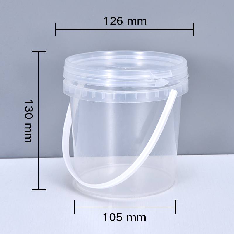 Empty 1L plastic bucket with L - Water Bottle Blank reseña y precio