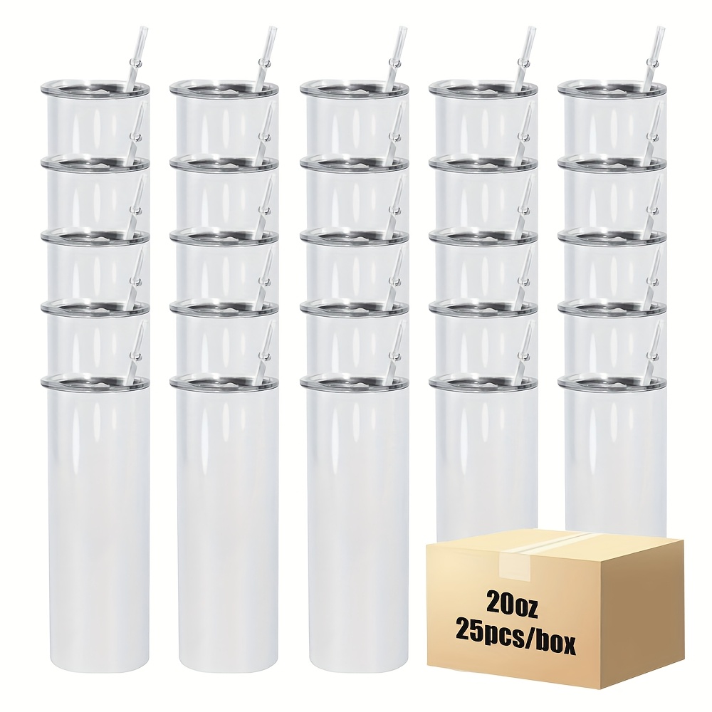 25pcs 20oz Straight Stainless  - Tumbler 20Oz White reseña y precio