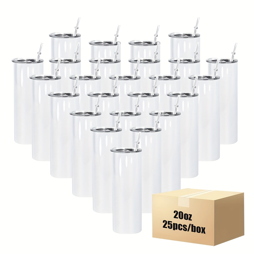 25pcs 20oz Straight Stainless  - Tumbler 20Oz White reseña y precio