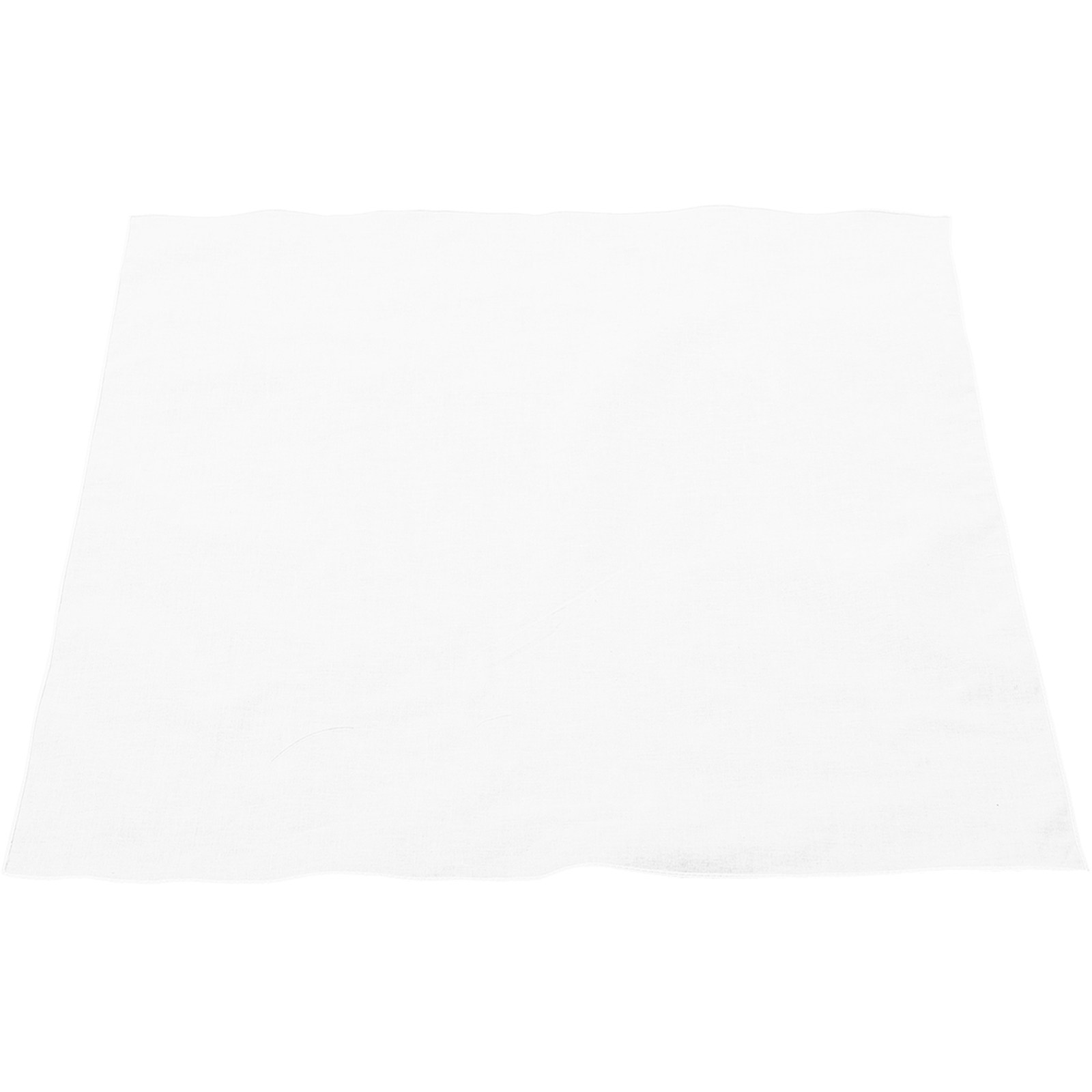 White Cotton Handkerchief Squa - Bandana Blank White reseña y precio
