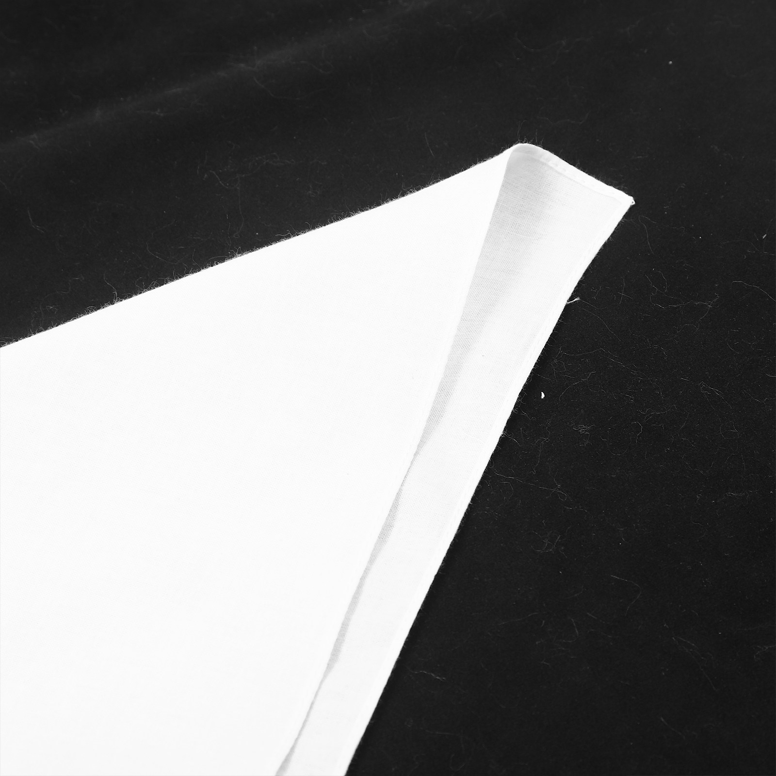 White Cotton Handkerchief Squa - Bandana Blank White reseña y precio