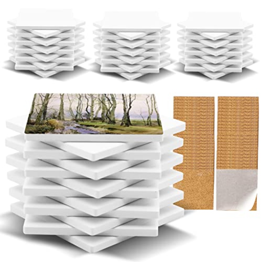 48 Pack Sublimation Blanks Coa - Ceramic Tile Blank reseña y precio