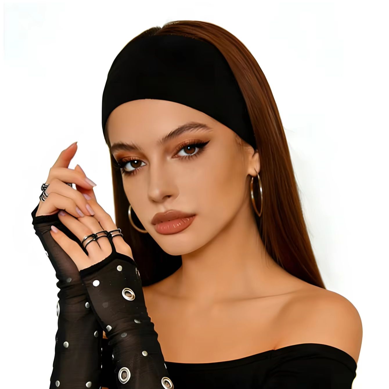 1pc black and white triangle h - Bandana Blank White reseña y precio
