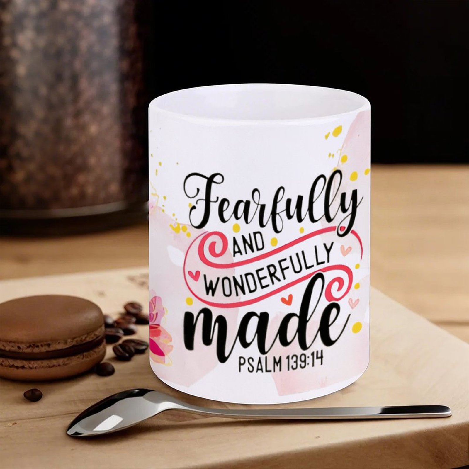 Fearfully And Wonderfully Made - Sublimation Mug White reseña y precio