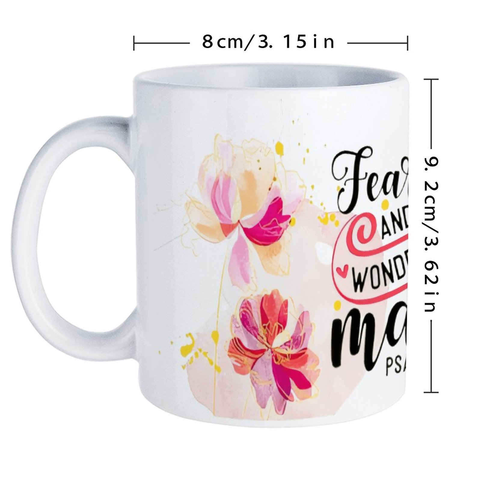 Fearfully And Wonderfully Made - Sublimation Mug White reseña y precio