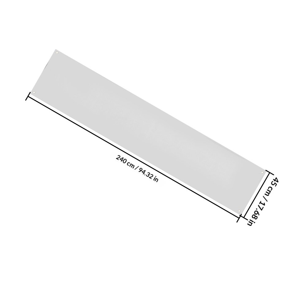 Large Blank White Banner for D - Yard Sign Blank reseña y precio