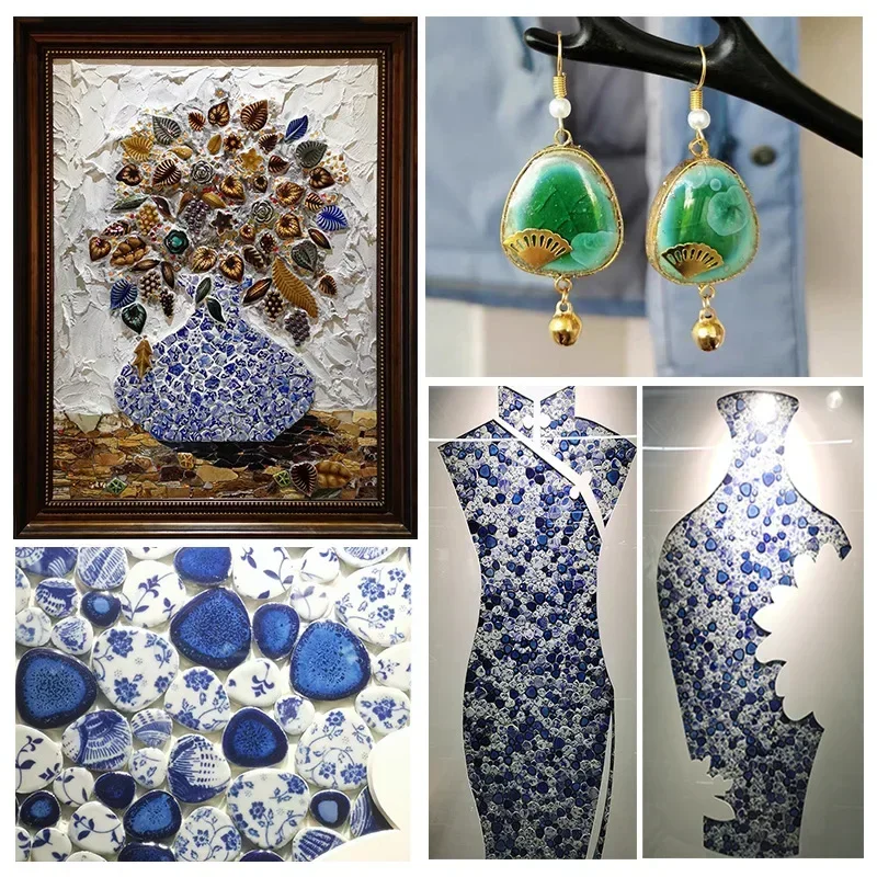 100g Oval Ceramic Mosaic Tiles - Ceramic Tile Blank reseña y precio