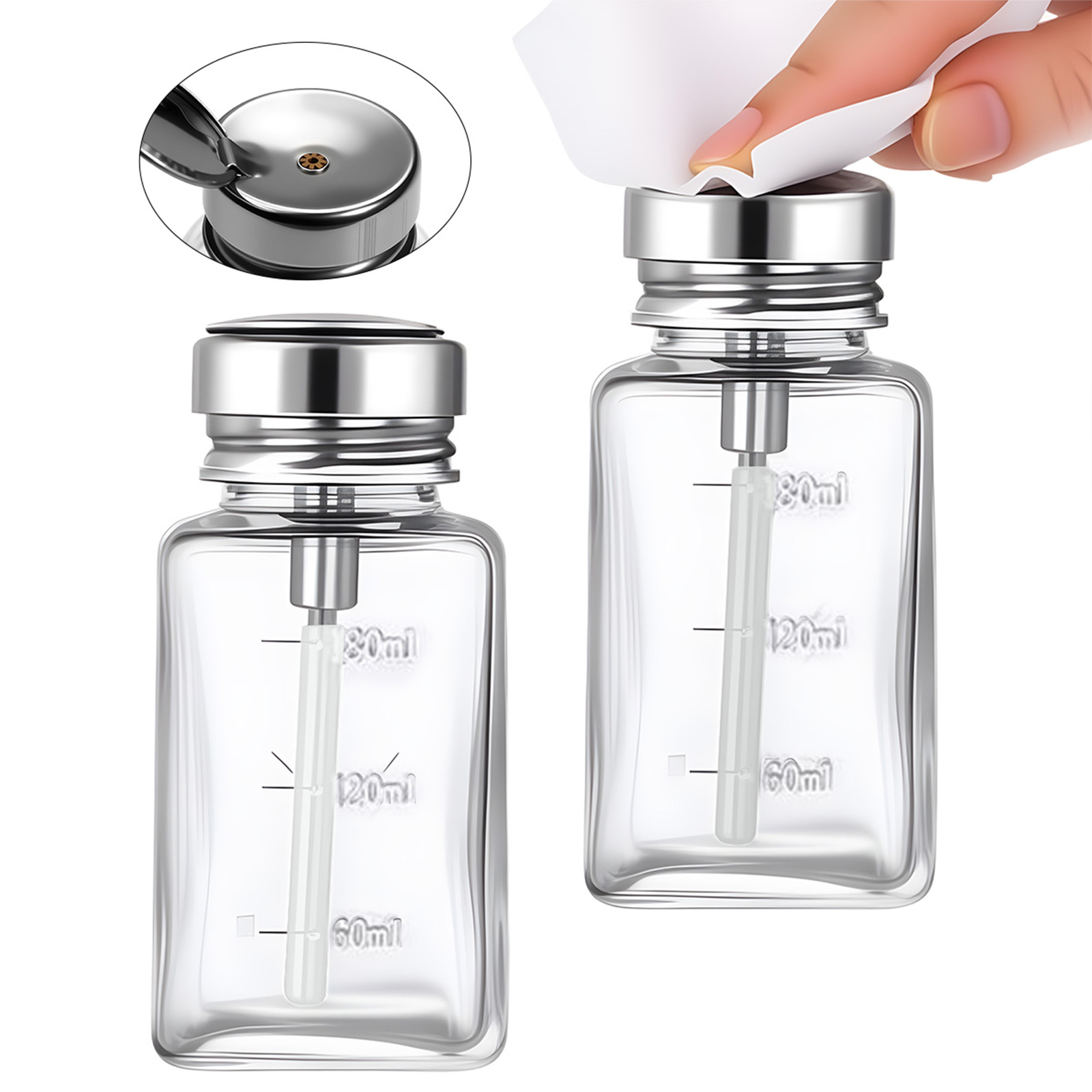 180ml Nail Glass Bottle Press  - Water Bottle Blank reseña y precio