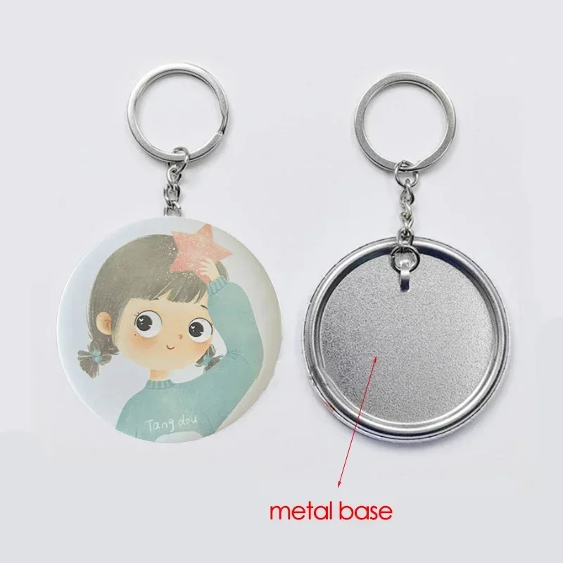 100PCS 44mm 58mm Keychains Bad - Button Badge Blank reseña y precio