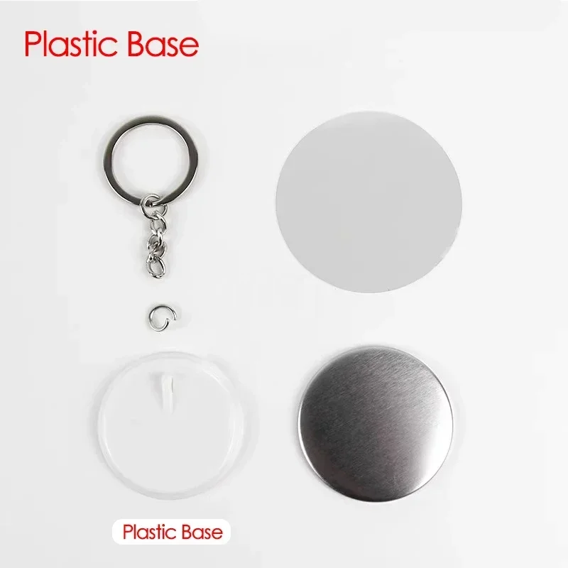 100PCS 44mm 58mm Keychains Bad - Button Badge Blank reseña y precio