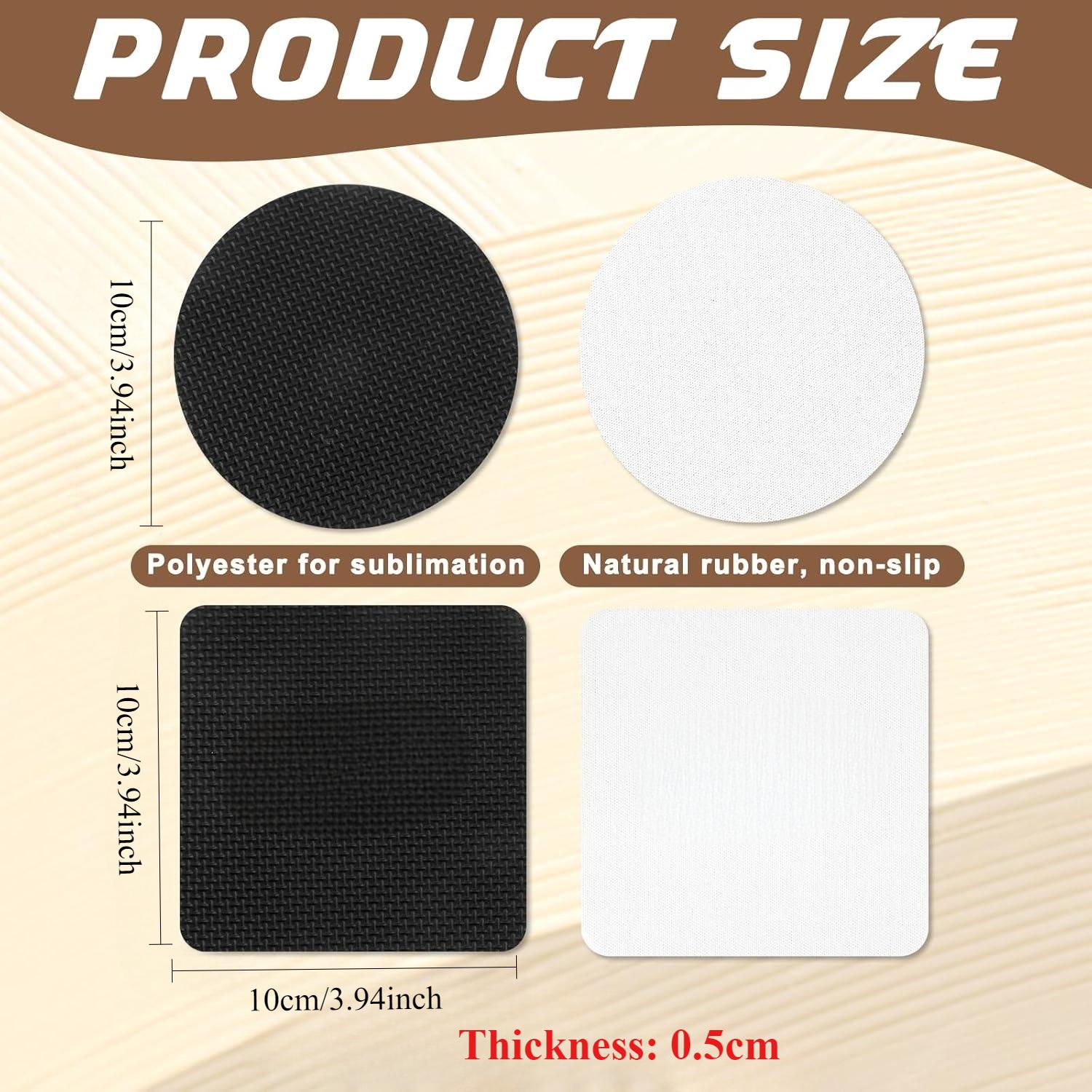 10 Pcs Sublimation Coasters Bl - Coaster Sublimation Blank reseña y precio