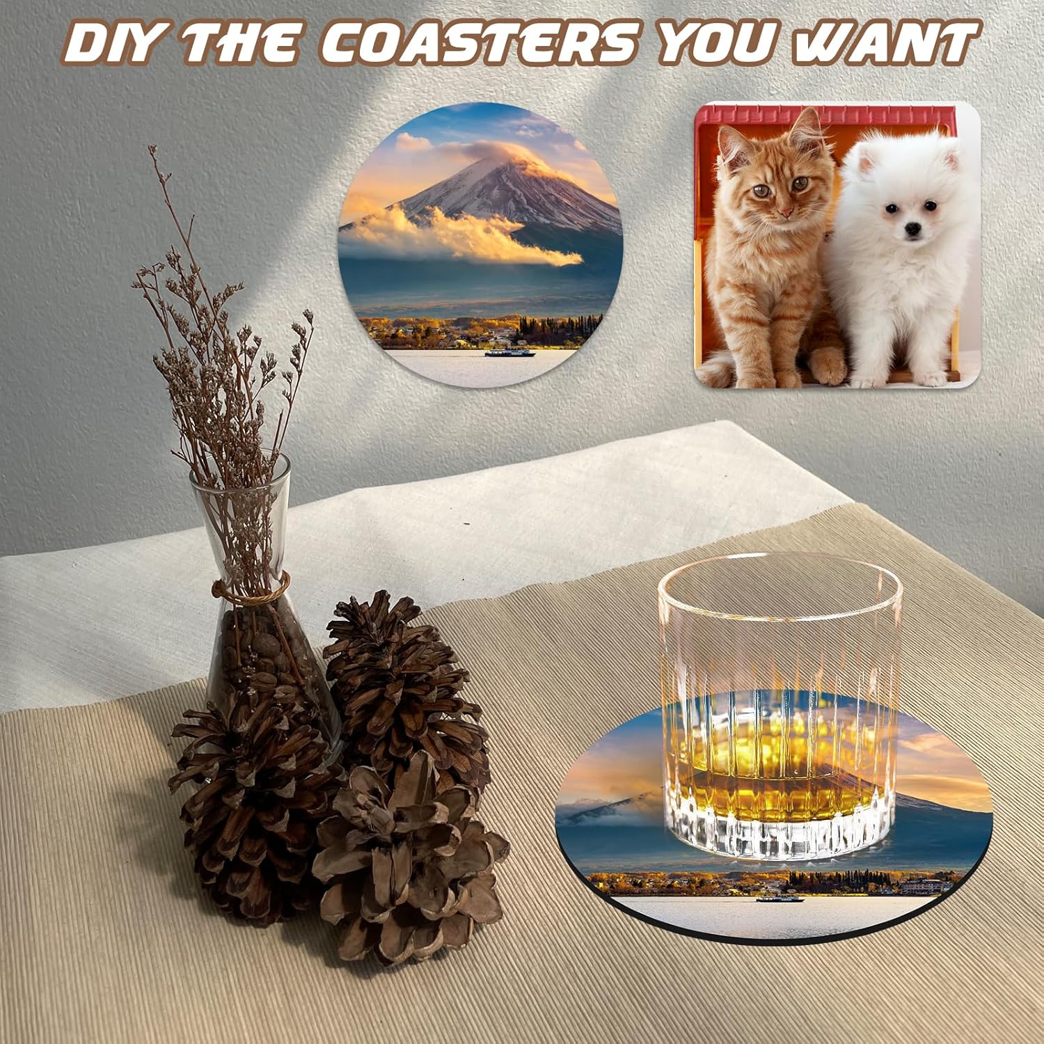 10 Pcs Sublimation Coasters Bl - Coaster Sublimation Blank reseña y precio