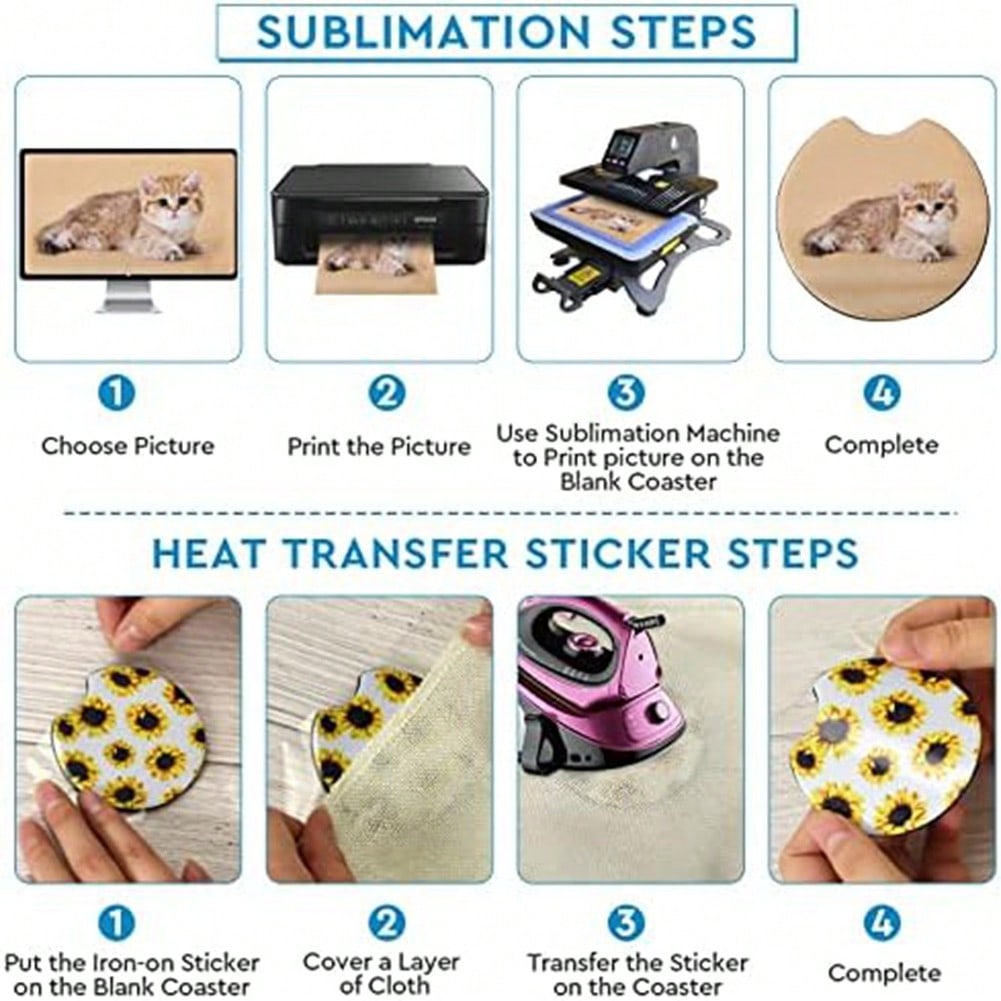 1PCS Square Sublimation Blanks - Coaster Sublimation Blank reseña y precio