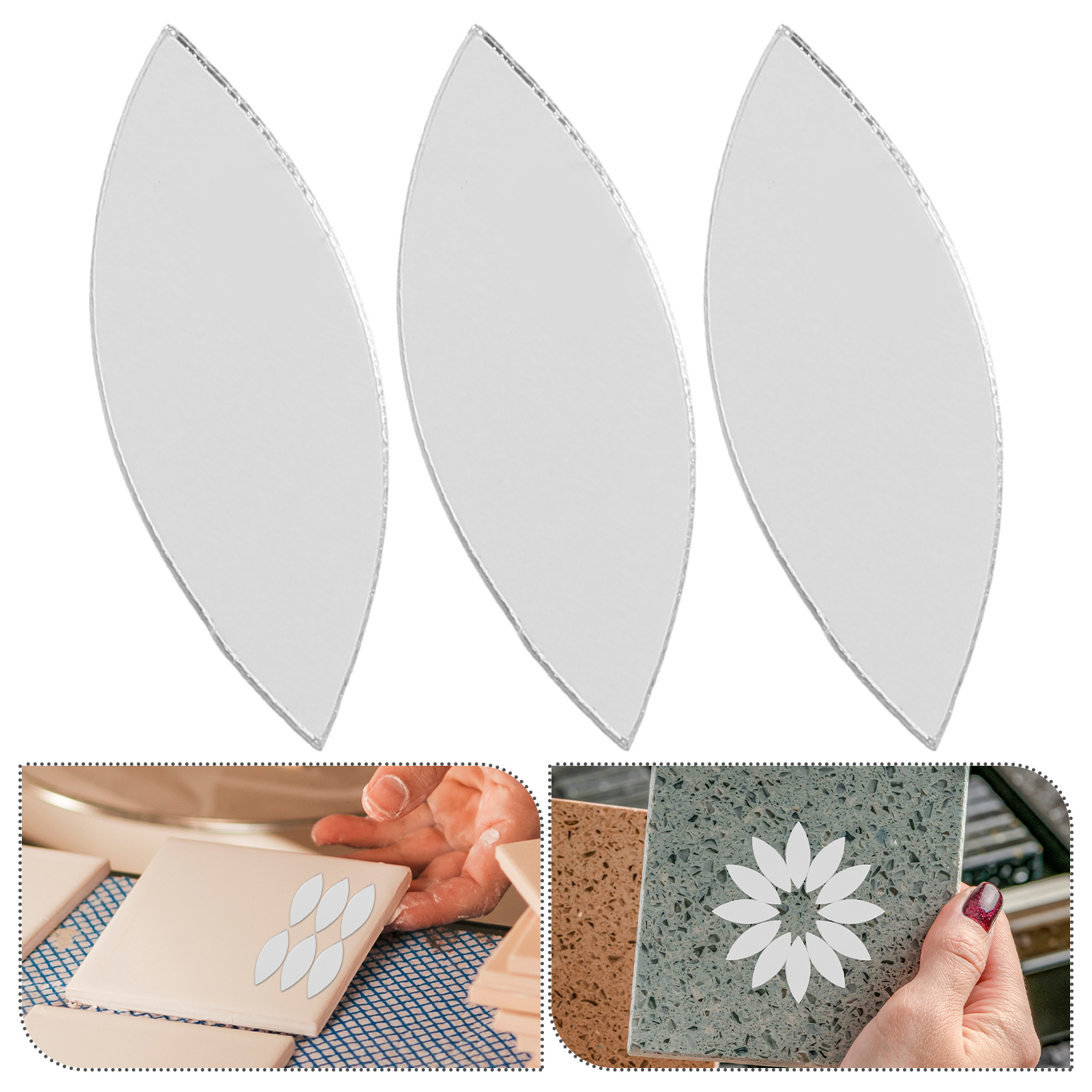 150 PCS Mirror Sticker Small f - Ceramic Tile Blank reseña y precio
