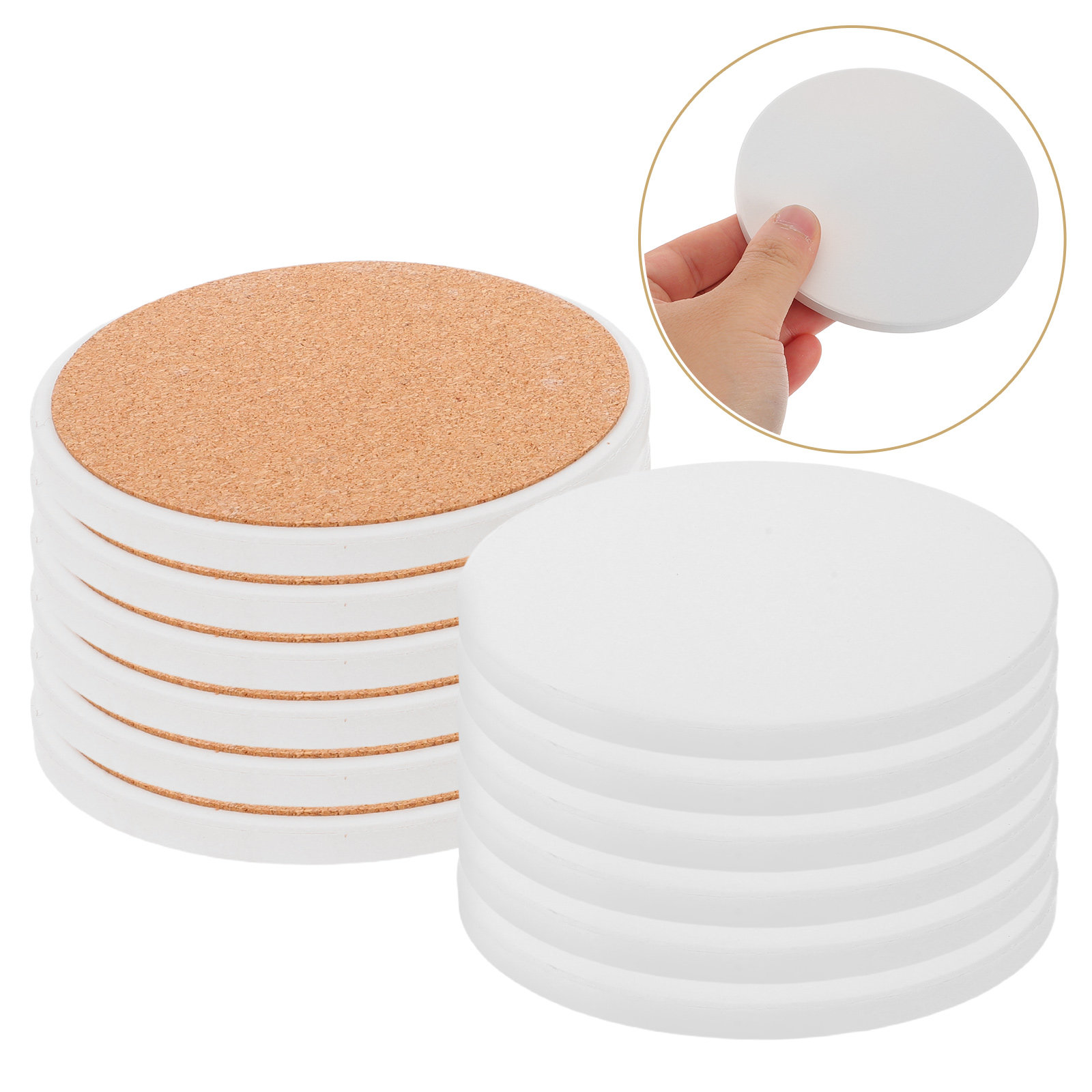 12pcs Sublimation Coasters Bla - Ceramic Tile Blank reseña y precio