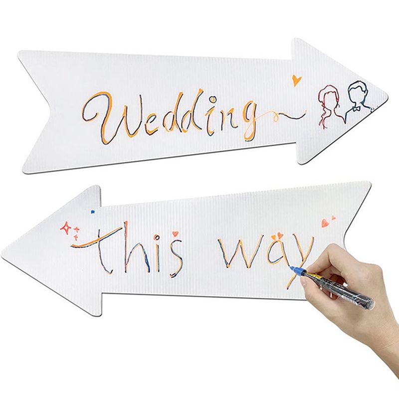 A68P-Directional Arrows Signs  - Yard Sign Blank reseña y precio