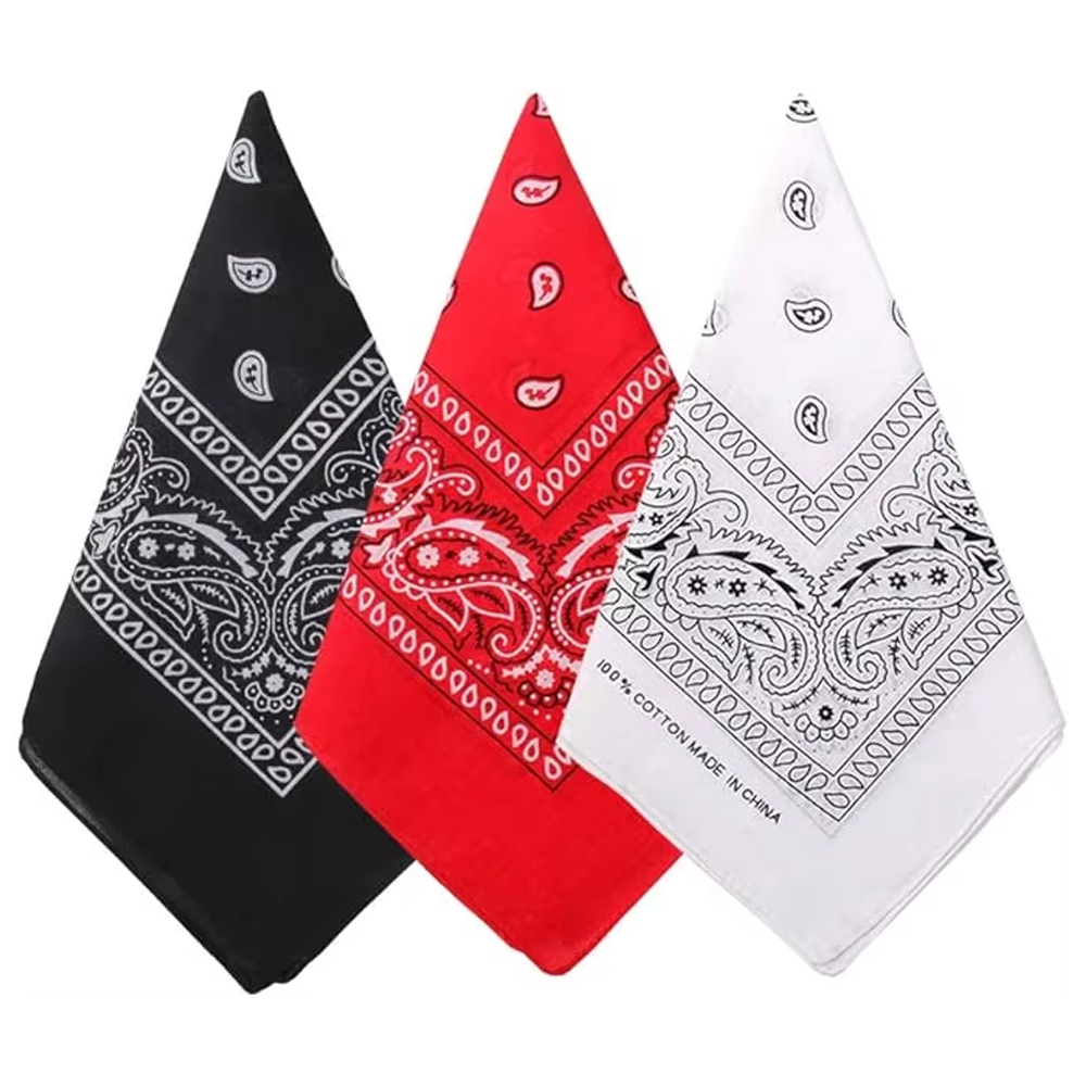 Hip Hop Cowboy Paisley Scarf L - Bandana Blank White reseña y precio