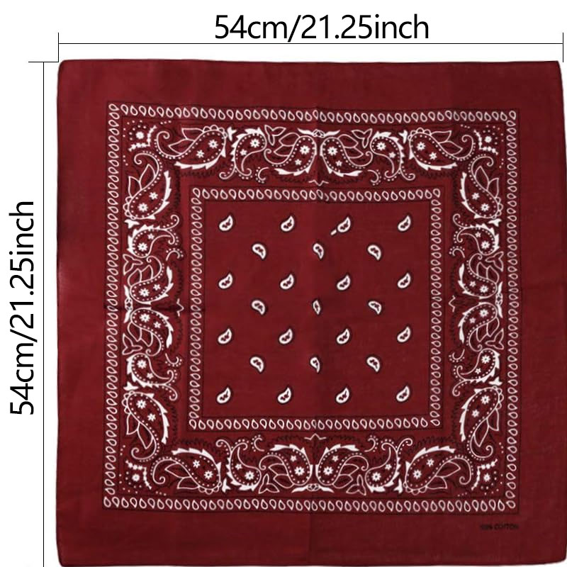 Hip Hop Cowboy Paisley Scarf L - Bandana Blank White reseña y precio