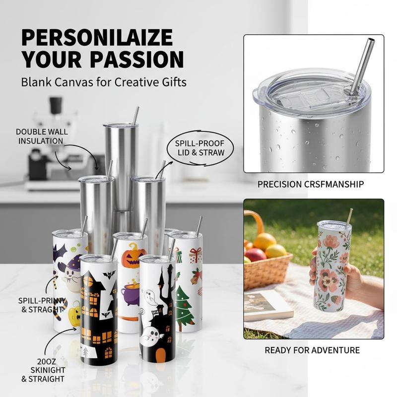 16 Pack Sublimation Insulated  - Tumbler 20Oz White reseña y precio