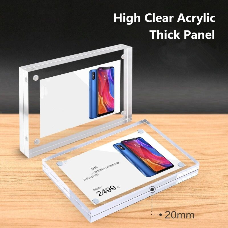 90x55mm Magnetic Acrylic Price - Photo Acrylic Block reseña y precio