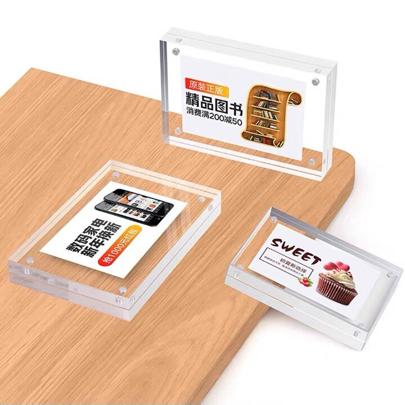 90x55mm Magnetic Acrylic Price - Photo Acrylic Block reseña y precio