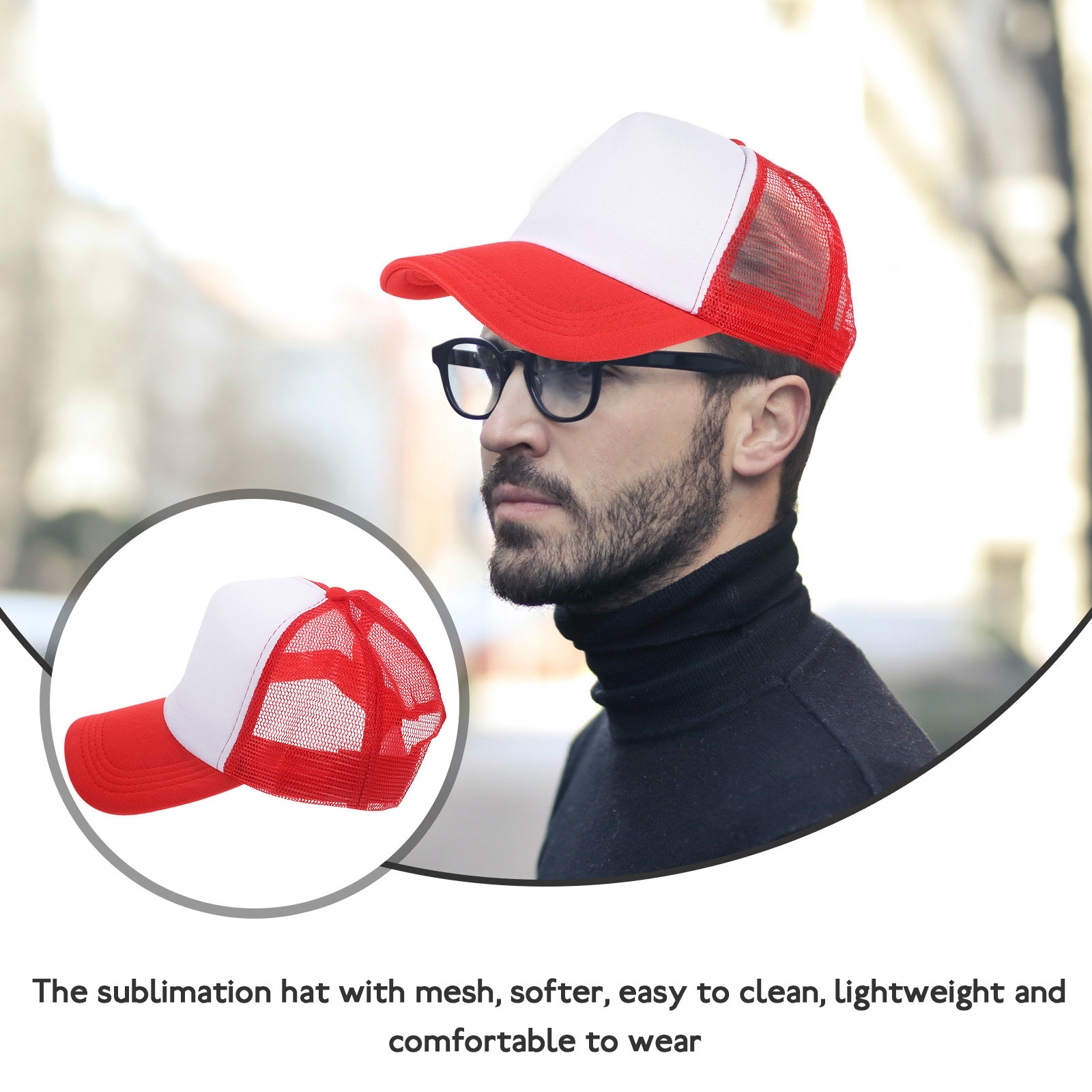 10Pcs Blank Mesh Baseball Caps - Hat Sublimation Blank reseña y precio