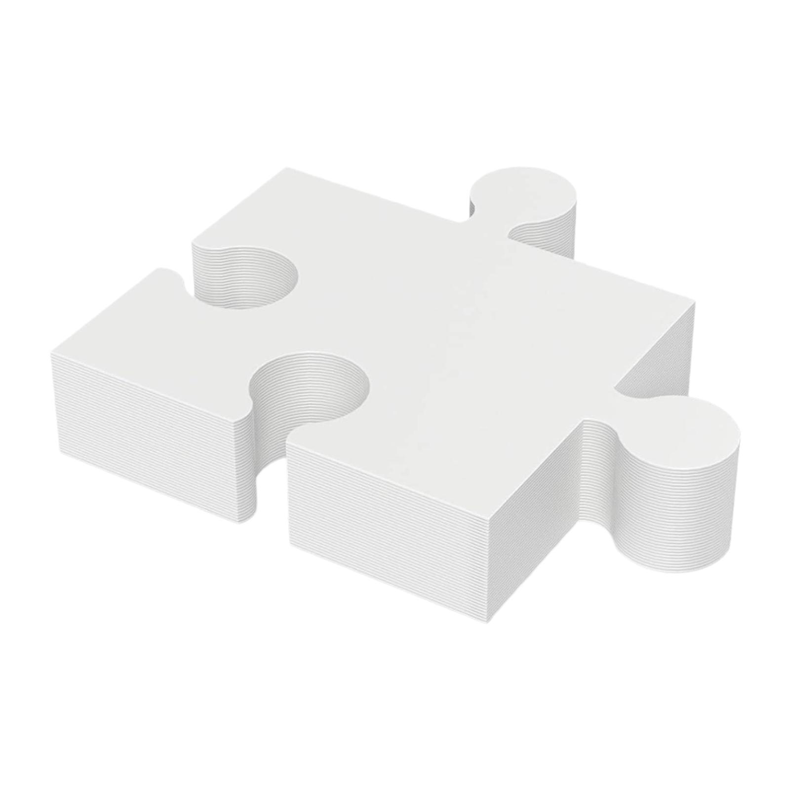 30 Pieces Blank Puzzle Pieces  - Puzzle Blank White reseña y precio