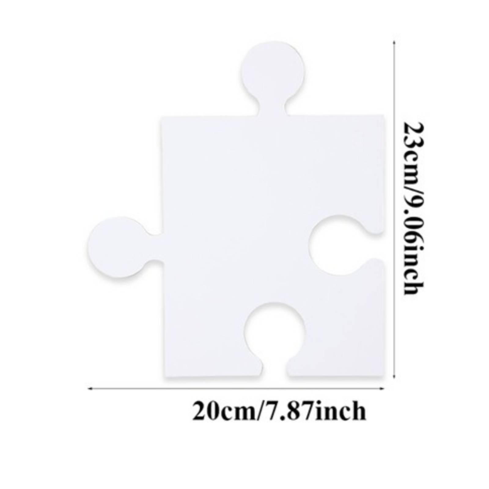 30 Pieces Blank Puzzle Pieces  - Puzzle Blank White reseña y precio