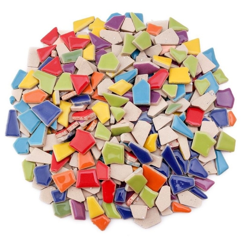 100g Randomly Mixed Colors DIY - Ceramic Tile Blank reseña y precio