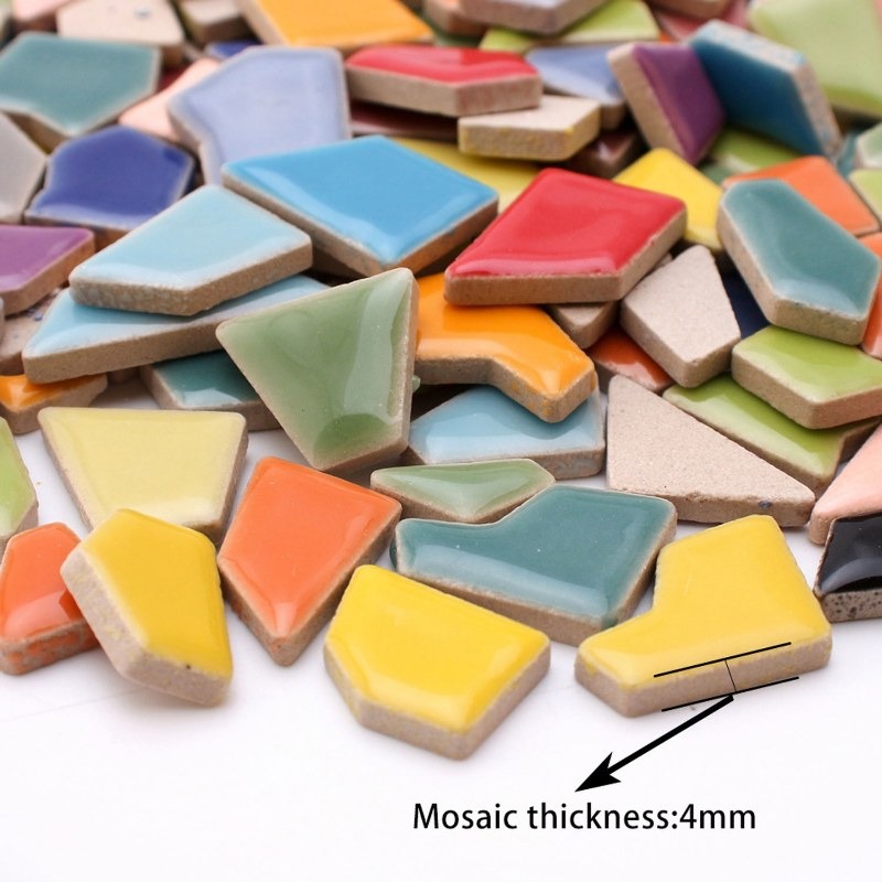 100g Randomly Mixed Colors DIY - Ceramic Tile Blank reseña y precio