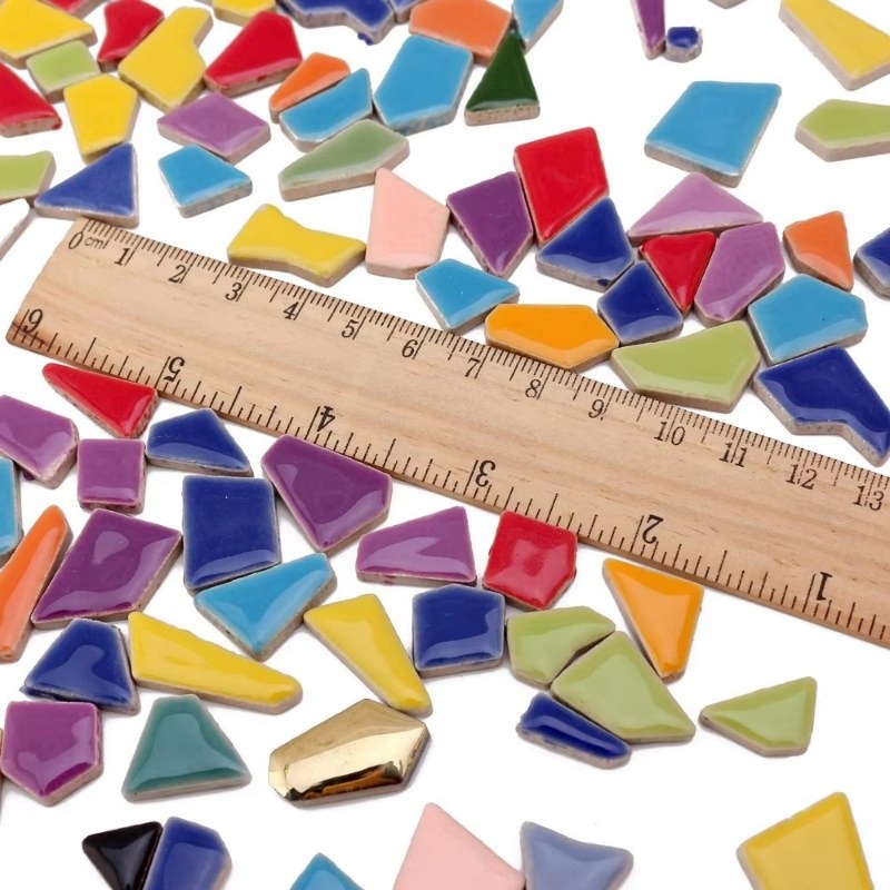 100g Randomly Mixed Colors DIY - Ceramic Tile Blank reseña y precio