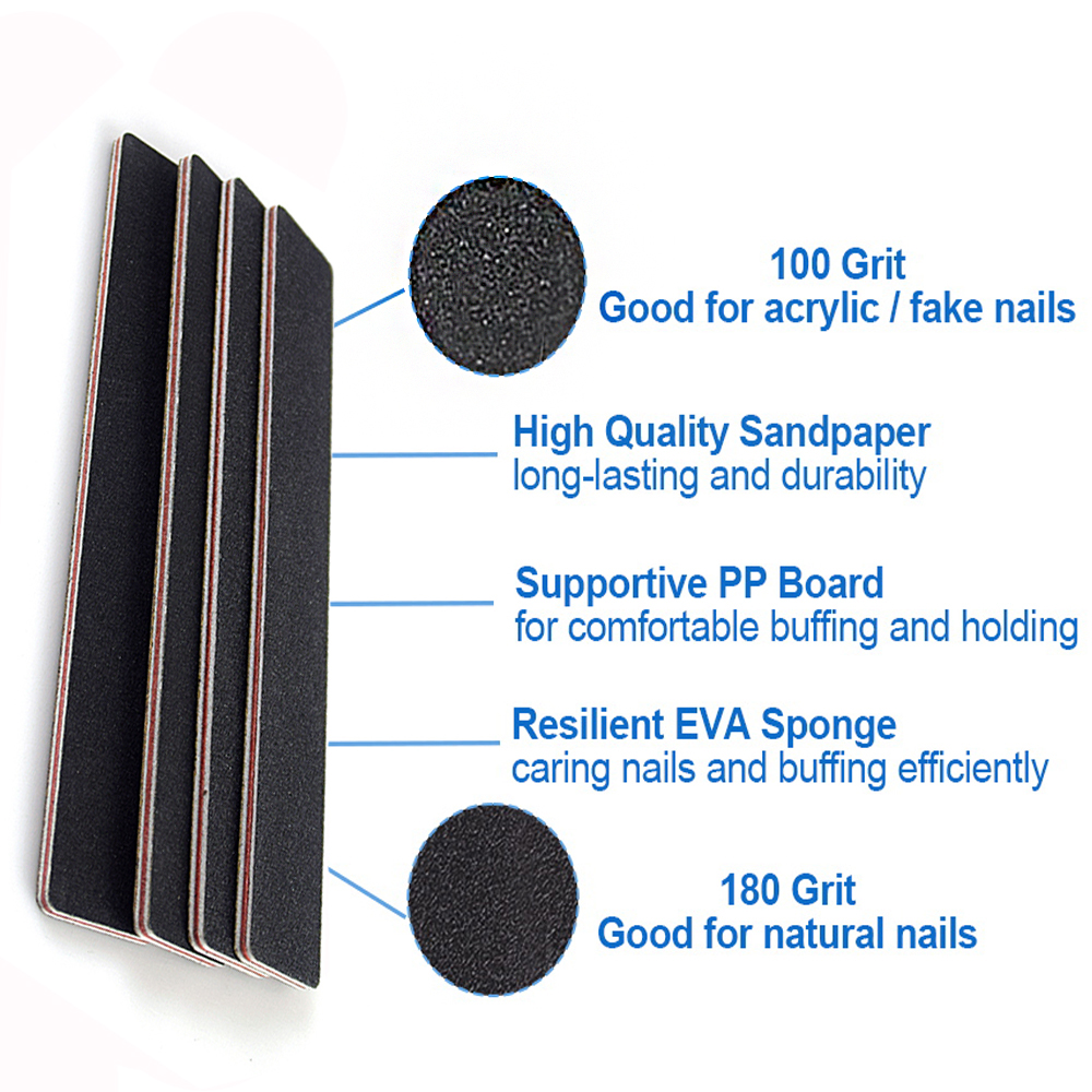 4pcs Professional Nail Files D - Photo Acrylic Block reseña y precio