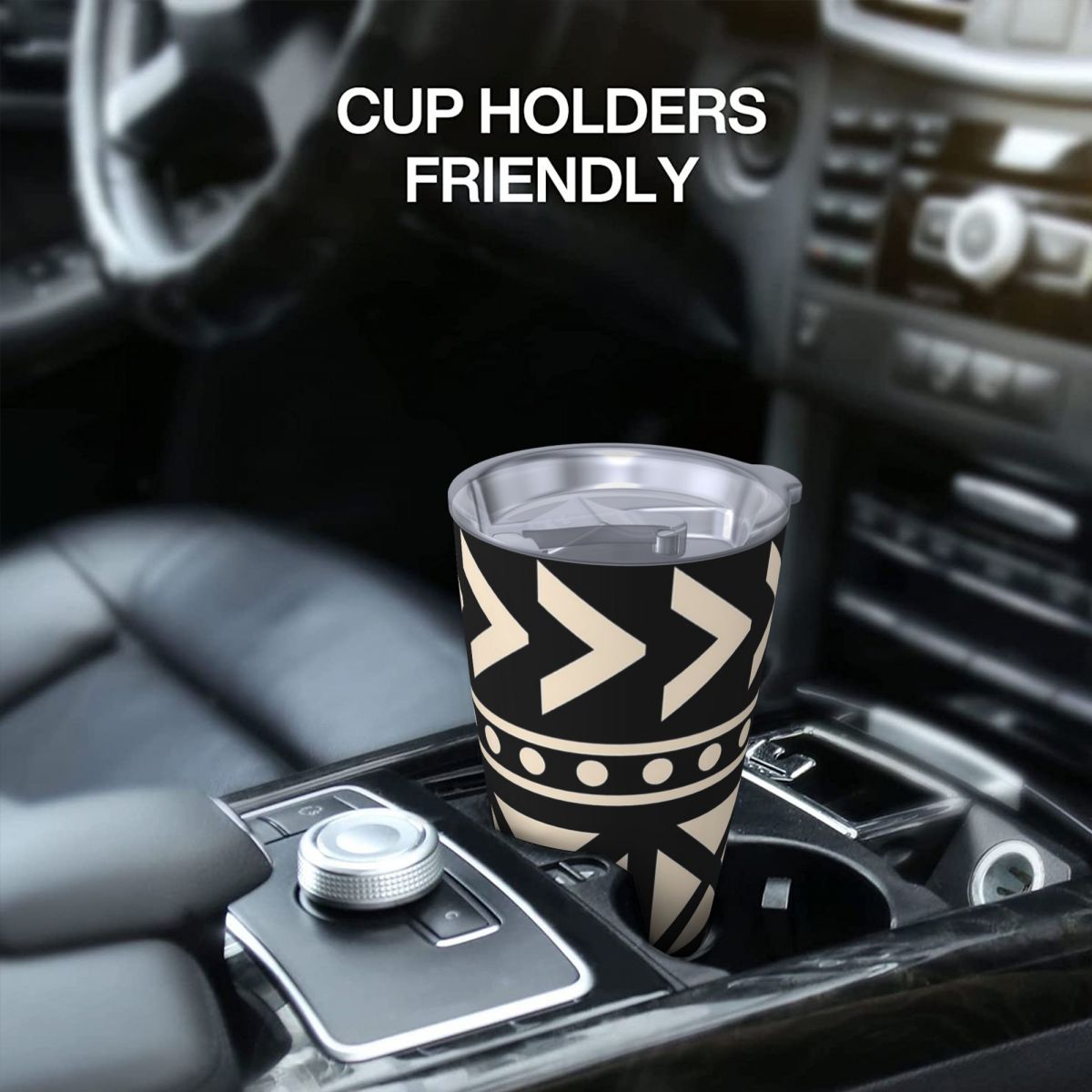 African Mud Cloth Black And Wh - Tumbler 20Oz White reseña y precio