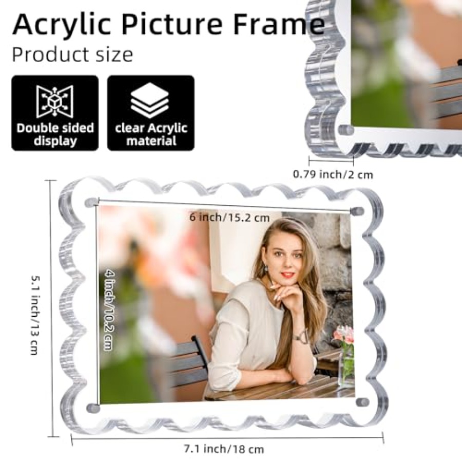 3 Pack Acrylic Picture Frame.  - Photo Acrylic Block reseña y precio
