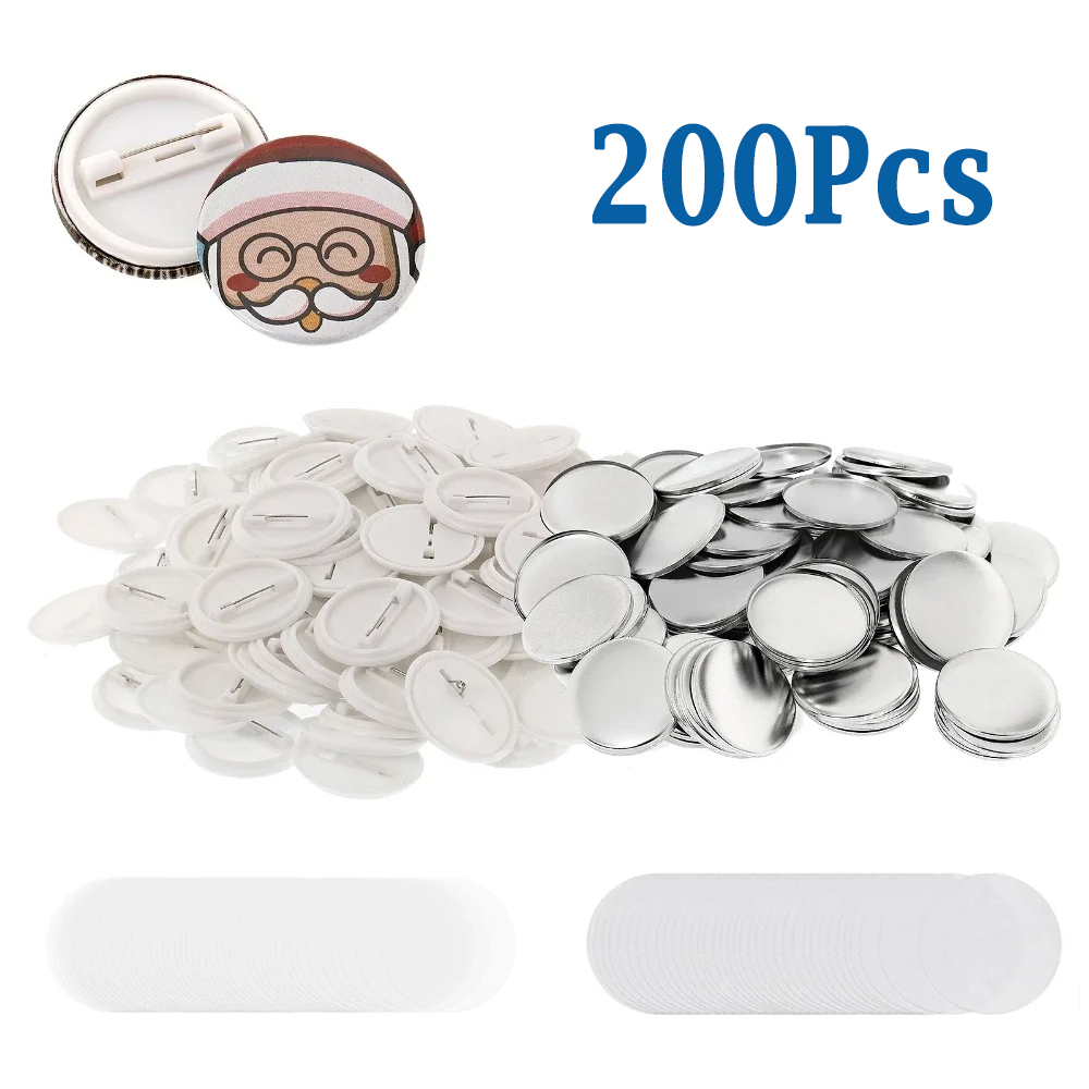 200pcs DIY Round Badge Making  - Button Badge Blank reseña y precio