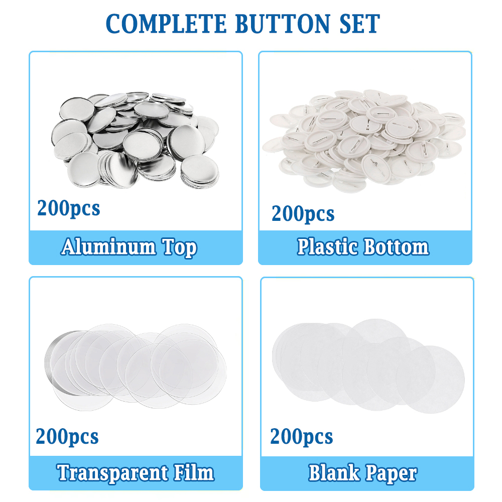 200pcs DIY Round Badge Making  - Button Badge Blank reseña y precio