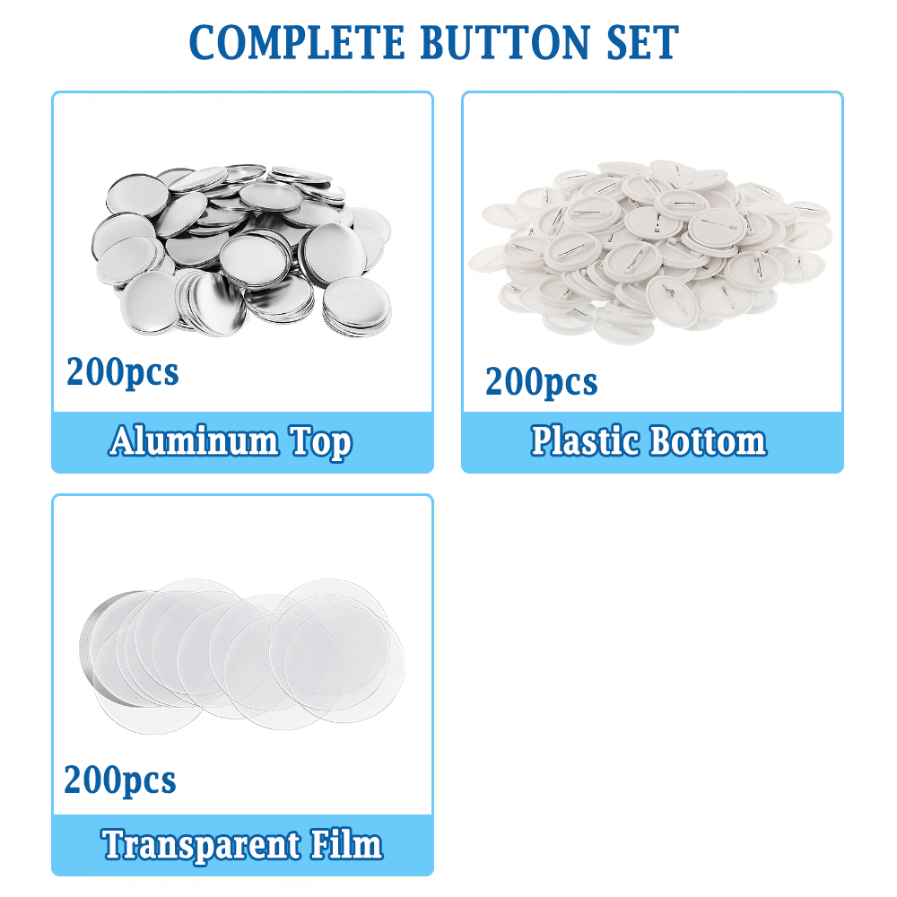 200pcs DIY Round Badge Making  - Button Badge Blank reseña y precio