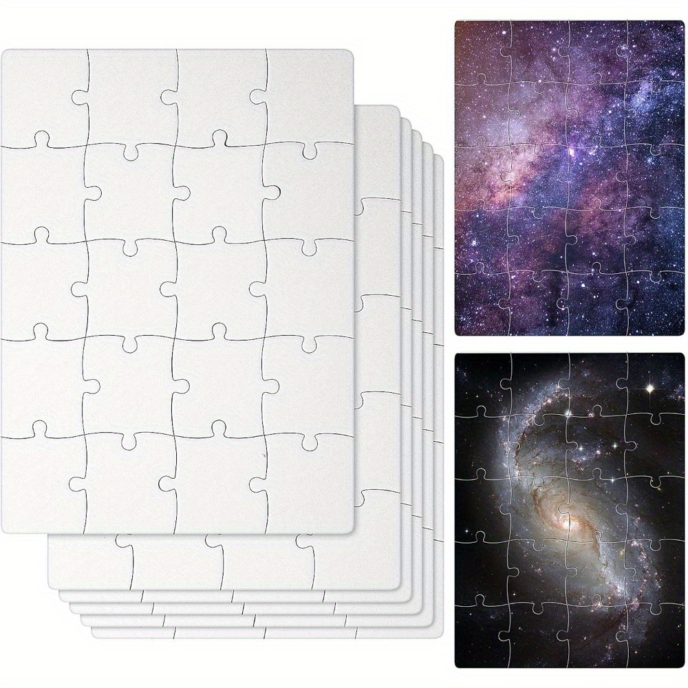 6pcs Sublimation Blank Puzzles - Puzzle Blank White reseña y precio