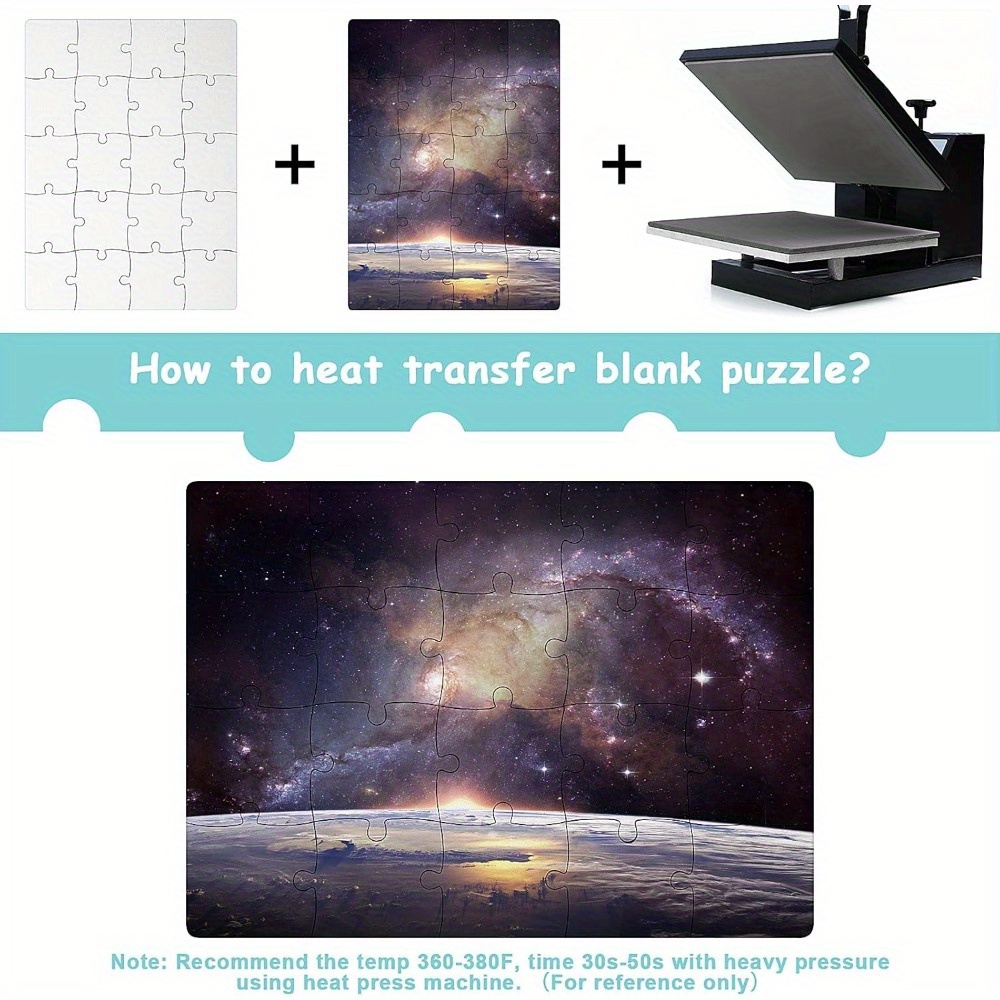 6pcs Sublimation Blank Puzzles - Puzzle Blank White reseña y precio