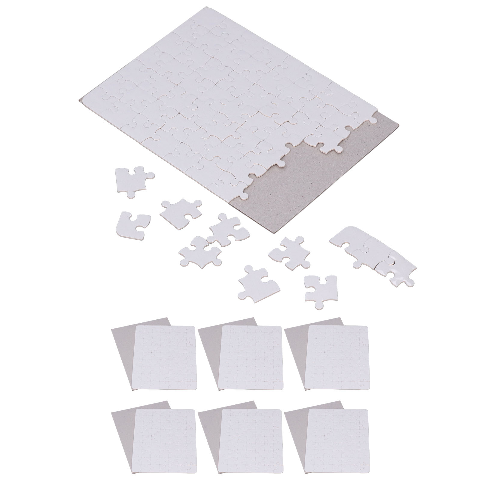 6 Set Blank Puzzles 13x18cm Wh - Puzzle Blank White reseña y precio