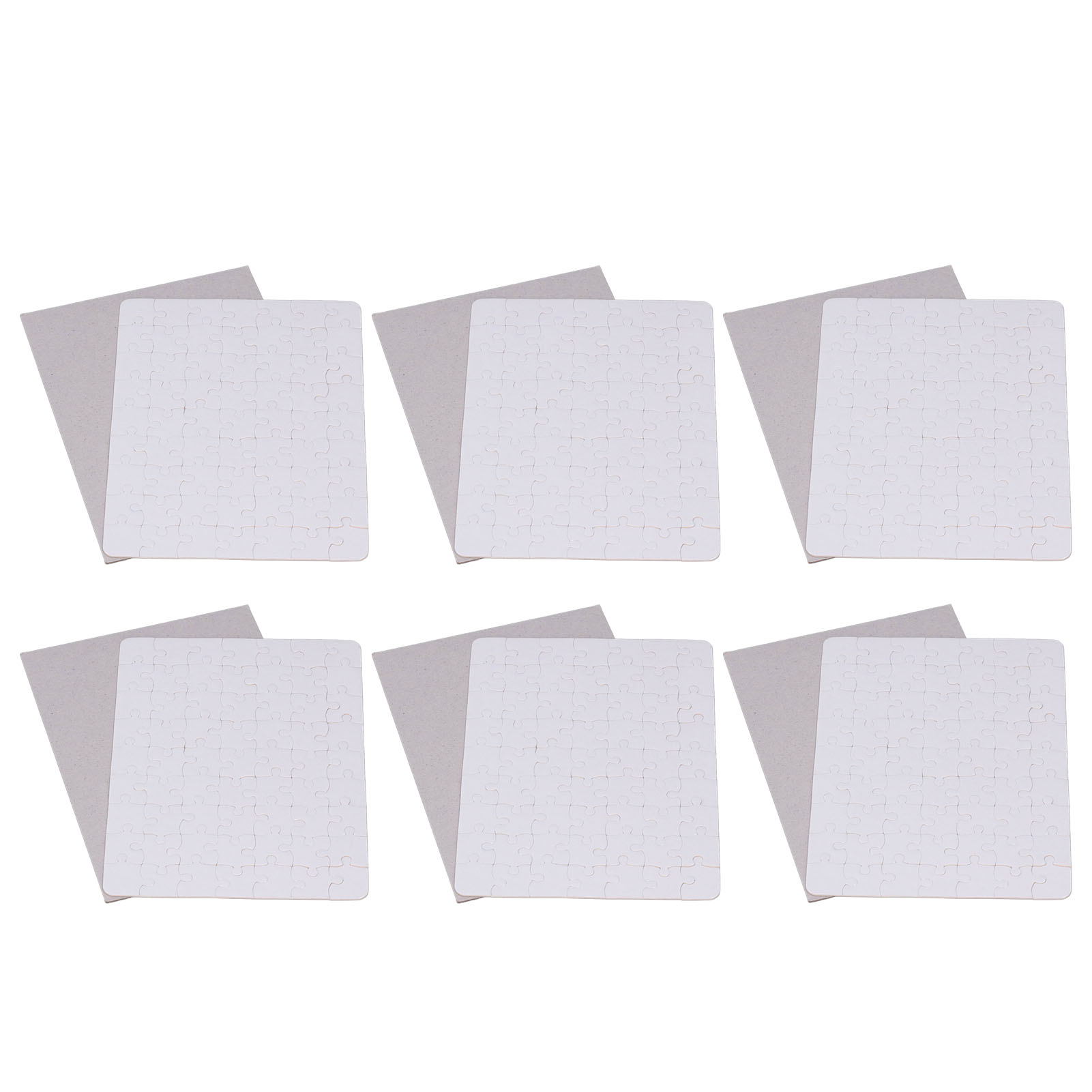 6 Set Blank Puzzles 13x18cm Wh - Puzzle Blank White reseña y precio