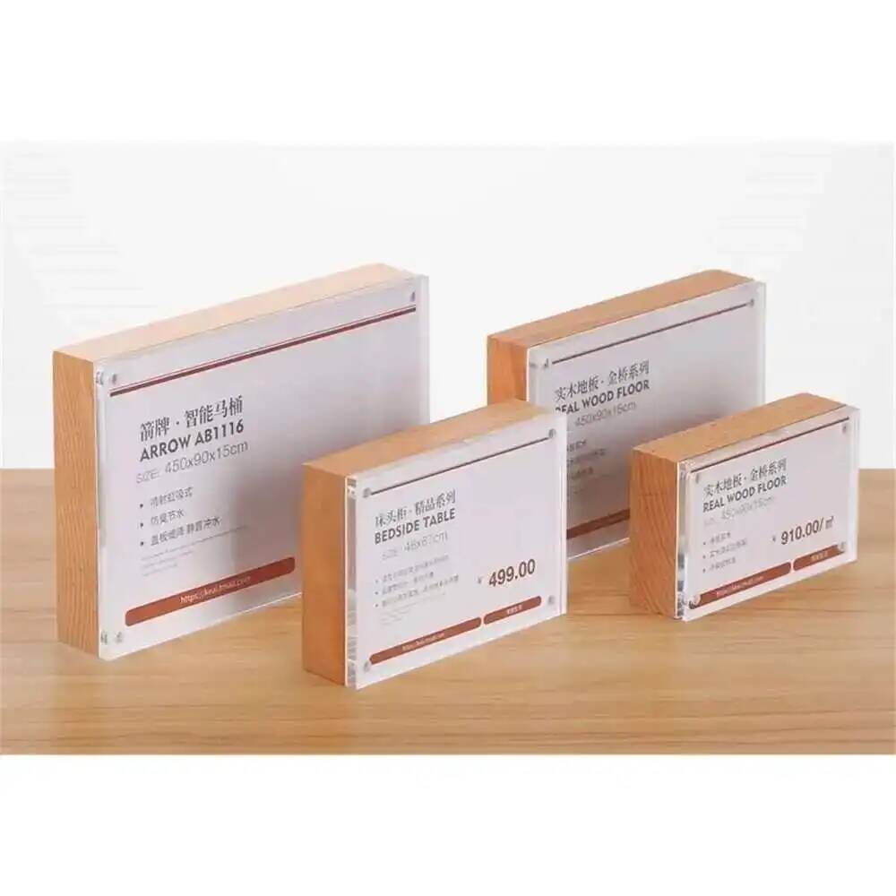 Desk Price Card Display Magnet - Photo Acrylic Block reseña y precio