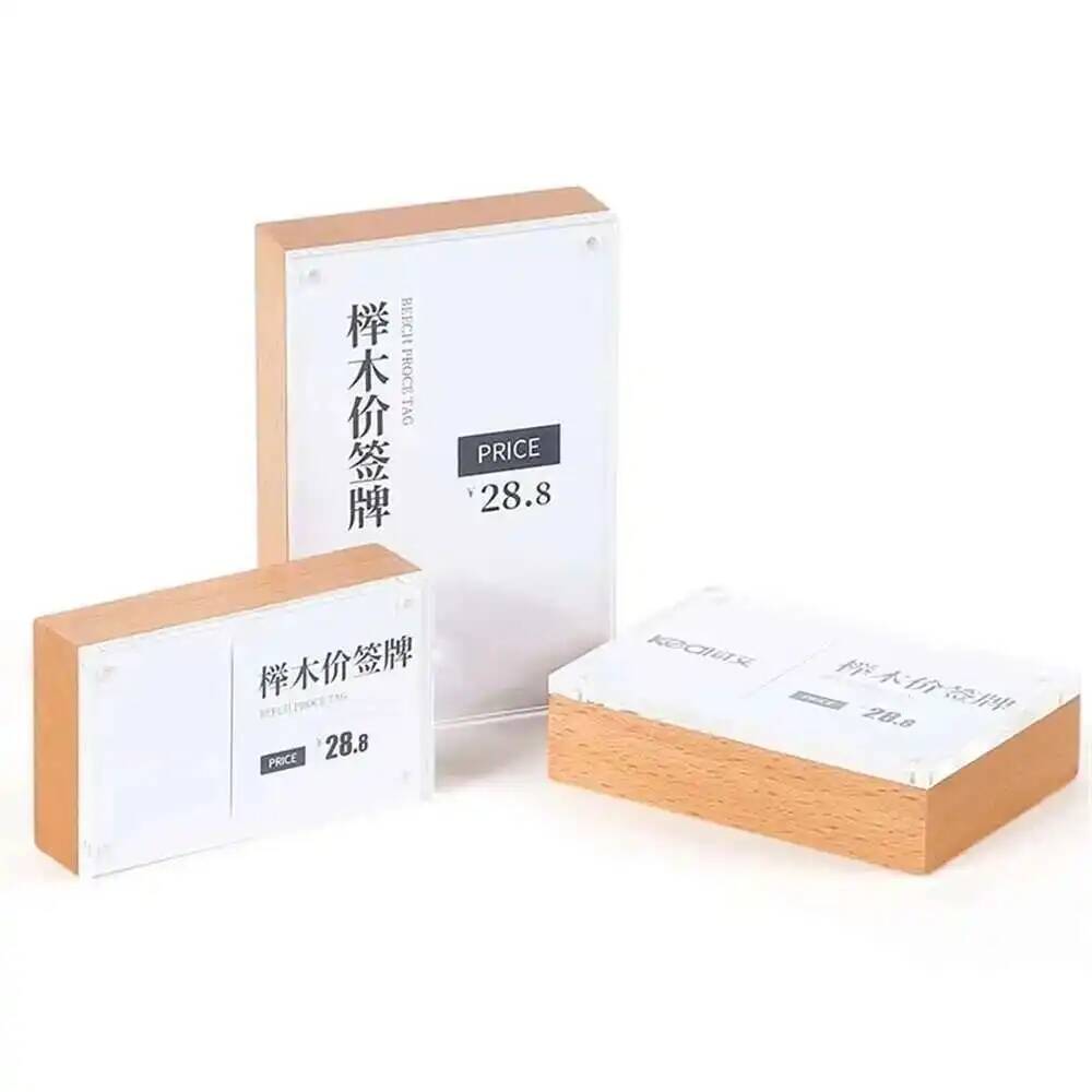 Desk Price Card Display Magnet - Photo Acrylic Block reseña y precio