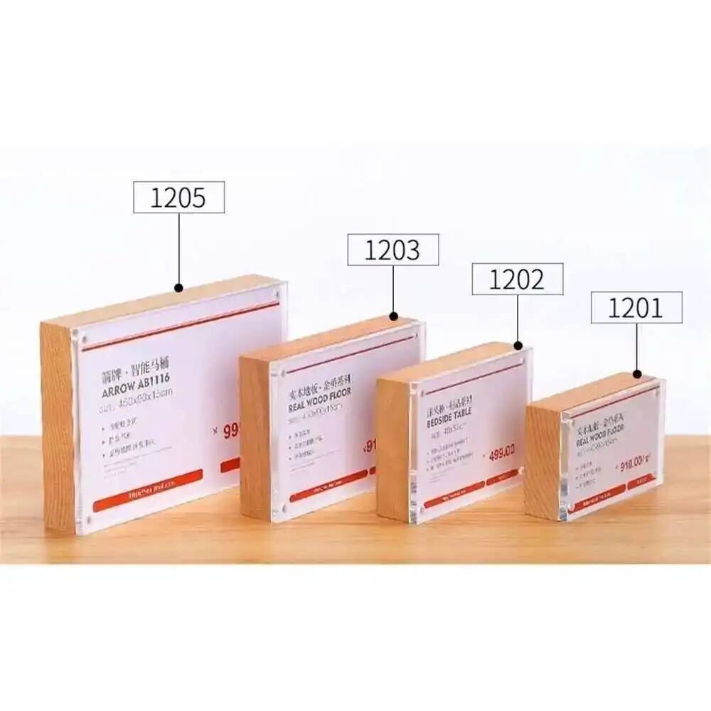 Desk Price Card Display Magnet - Photo Acrylic Block reseña y precio