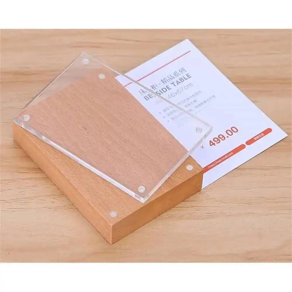 Desk Price Card Display Magnet - Photo Acrylic Block reseña y precio