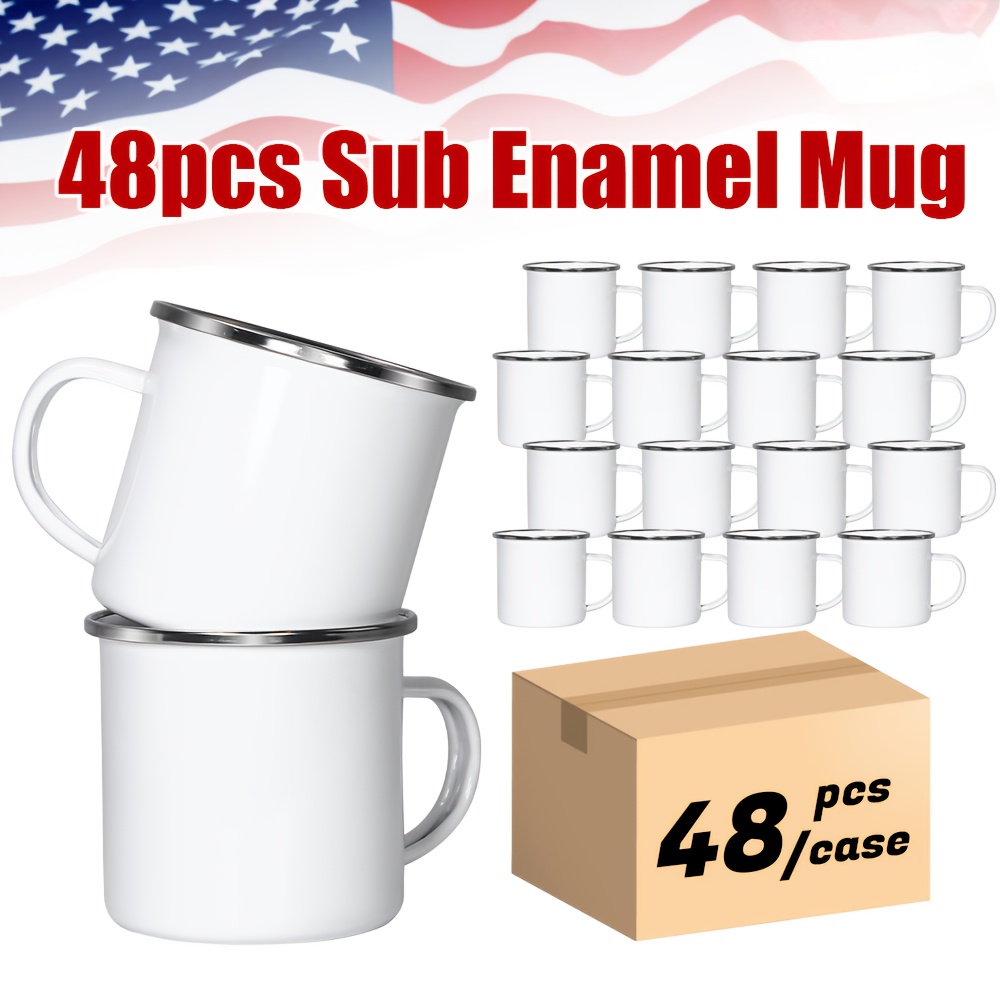48pcs 11.83oz Sublimation Whit - Sublimation Mug White reseña y precio