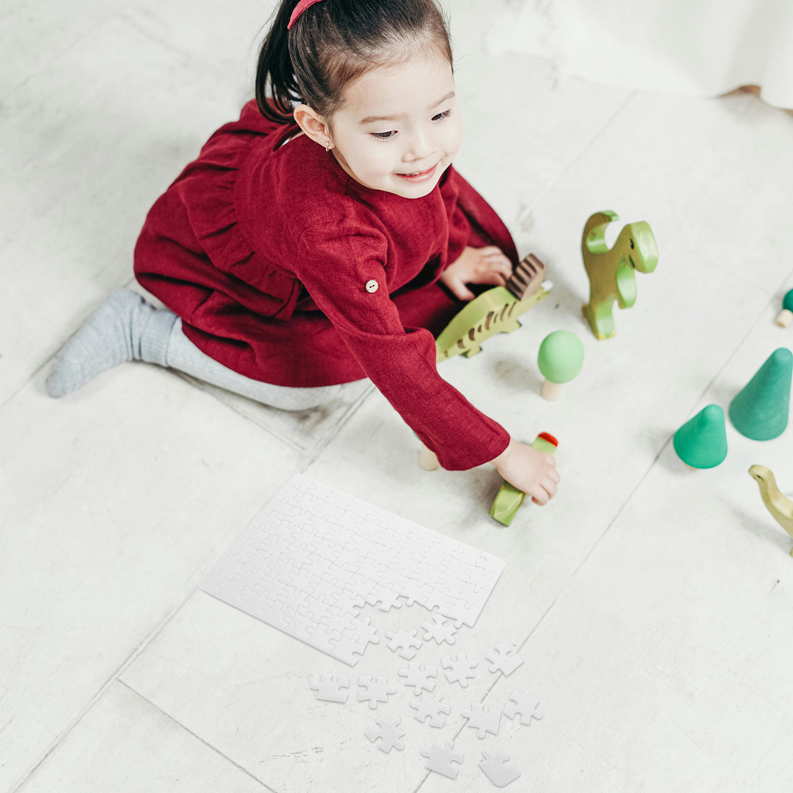 4 Sheets Sublimation Blank Puz - Puzzle Blank White reseña y precio