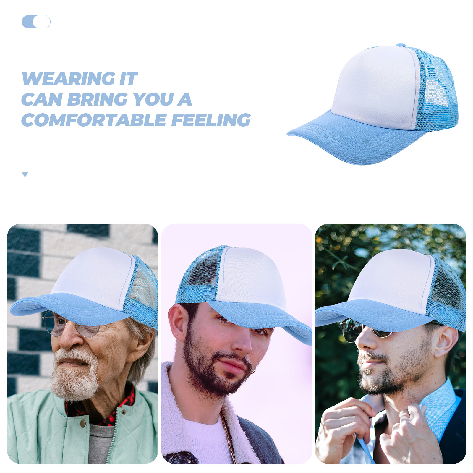10Pcs Blank Baseball Hats Mesh - Hat Sublimation Blank reseña y precio